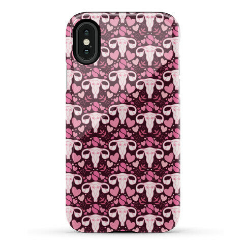 Uterus Pattern Phone Case