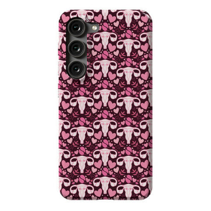 Uterus Pattern Phone Case