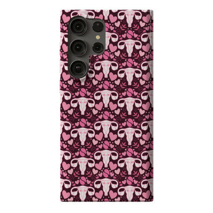 Uterus Pattern Phone Case