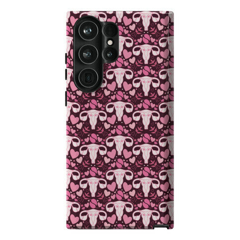 Uterus Pattern Phone Case