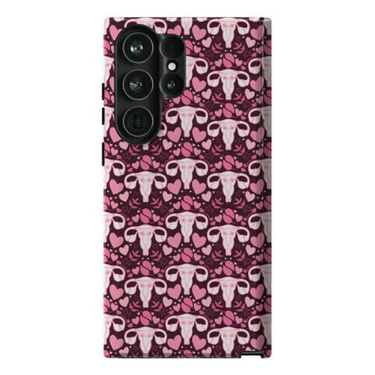 Uterus Pattern Phone Case