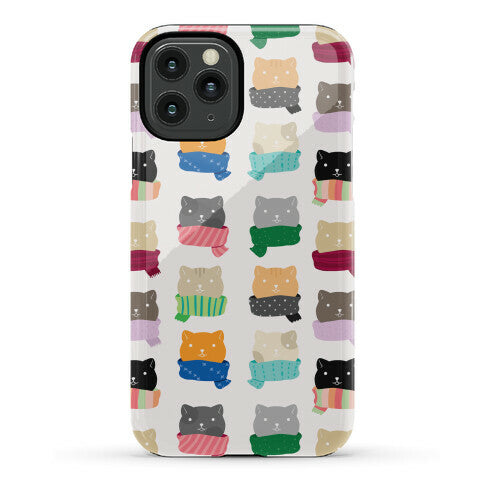 Cats In Scarfs Pattern Phone Case