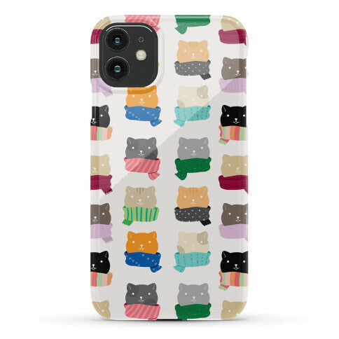 Cats In Scarfs Pattern Phone Case
