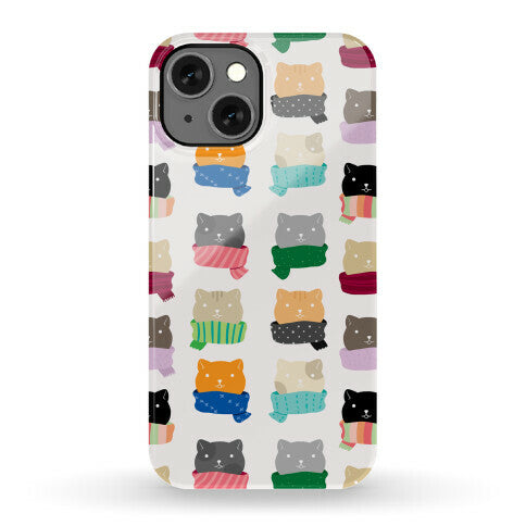 Cats In Scarfs Pattern Phone Case