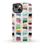 Cats In Scarfs Pattern Phone Case