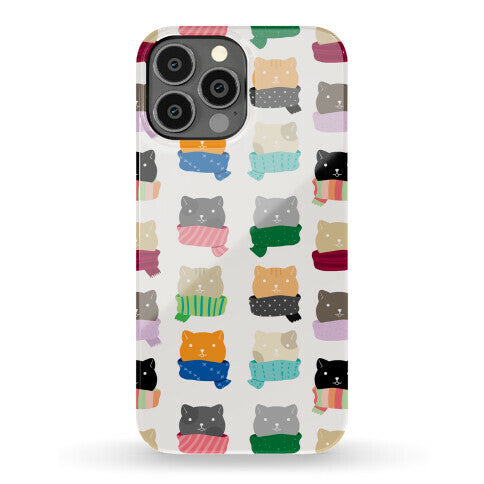 Cats In Scarfs Pattern Phone Case