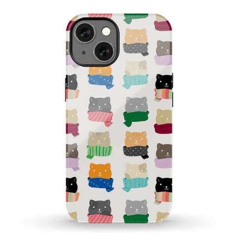 Cats In Scarfs Pattern Phone Case