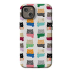 Cats In Scarfs Pattern Phone Case