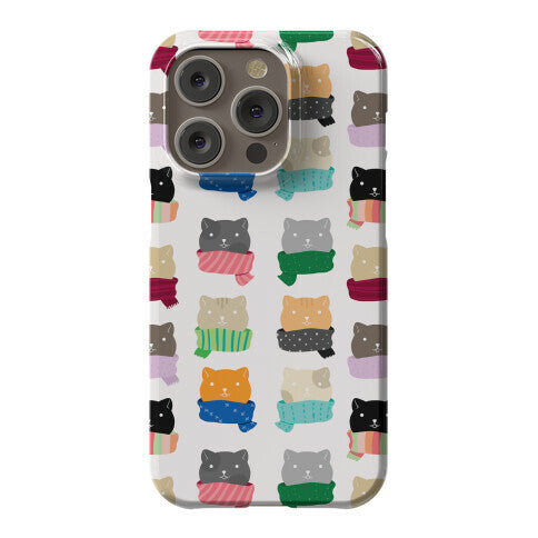 Cats In Scarfs Pattern Phone Case