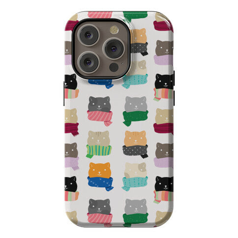 Cats In Scarfs Pattern Phone Case