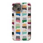 Cats In Scarfs Pattern Phone Case