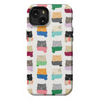Cats In Scarfs Pattern Phone Case