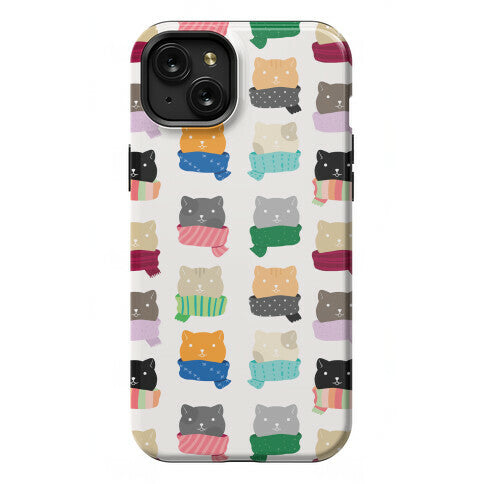 Cats In Scarfs Pattern Phone Case