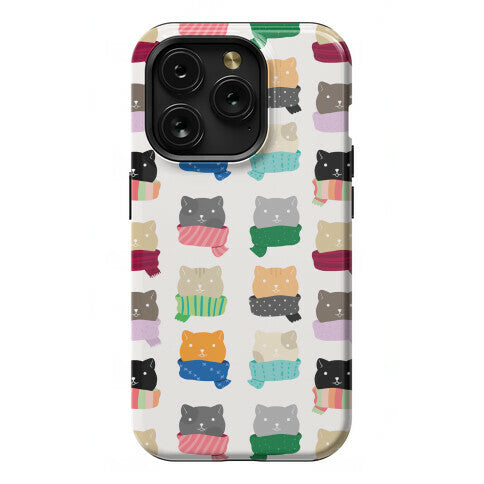 Cats In Scarfs Pattern Phone Case