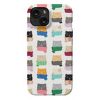Cats In Scarfs Pattern Phone Case