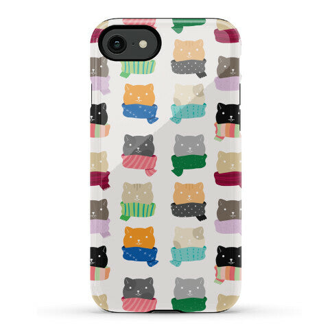 Cats In Scarfs Pattern Phone Case