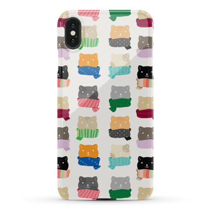 Cats In Scarfs Pattern Phone Case