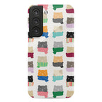 Cats In Scarfs Pattern Phone Case