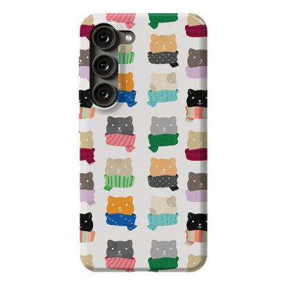 Cats In Scarfs Pattern Phone Case