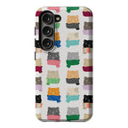 Cats In Scarfs Pattern Phone Case