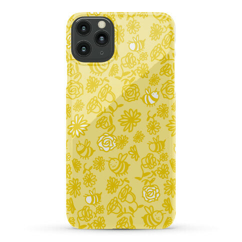 Bee And Flower Pattern Phone Case