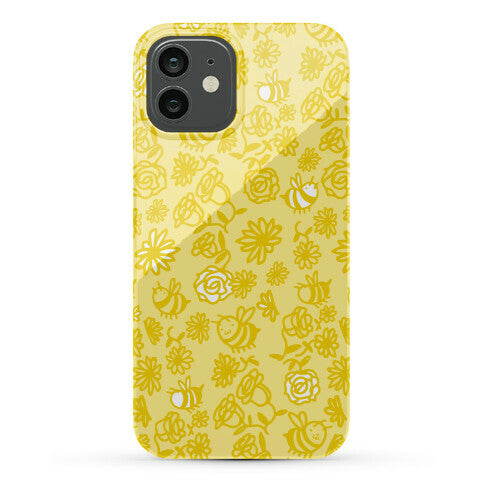 Bee And Flower Pattern Phone Case