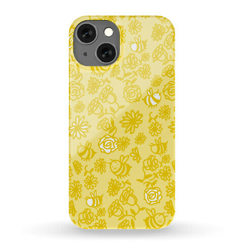 Bee And Flower Pattern Phone Case