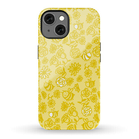 Bee And Flower Pattern Phone Case