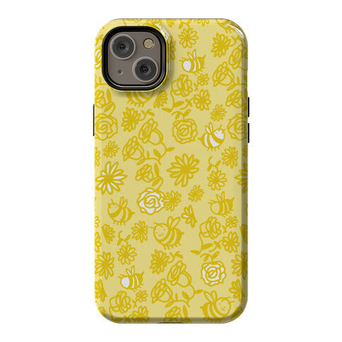 Bee And Flower Pattern Phone Case