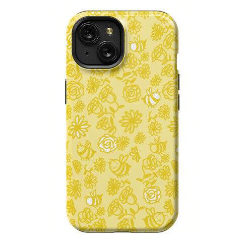 Bee And Flower Pattern Phone Case