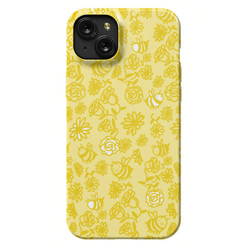 Bee And Flower Pattern Phone Case