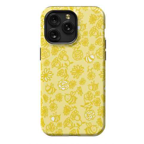 Bee And Flower Pattern Phone Case