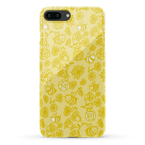 Bee And Flower Pattern Phone Case