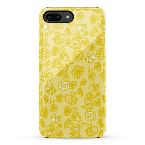 Bee And Flower Pattern Phone Case