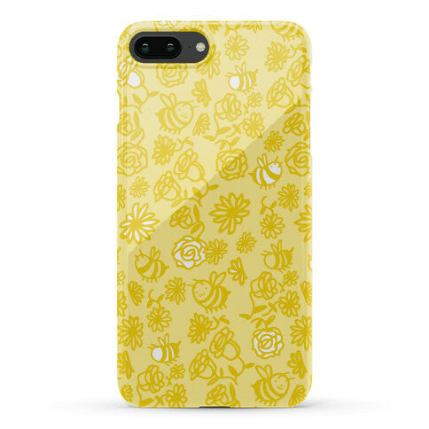 Bee And Flower Pattern Phone Case