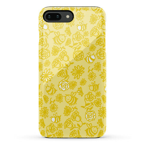 Bee And Flower Pattern Phone Case