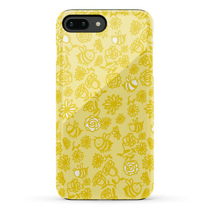 Bee And Flower Pattern Phone Case
