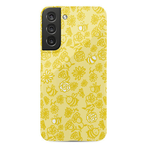 Bee And Flower Pattern Phone Case