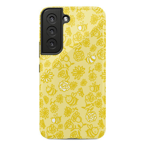 Bee And Flower Pattern Phone Case
