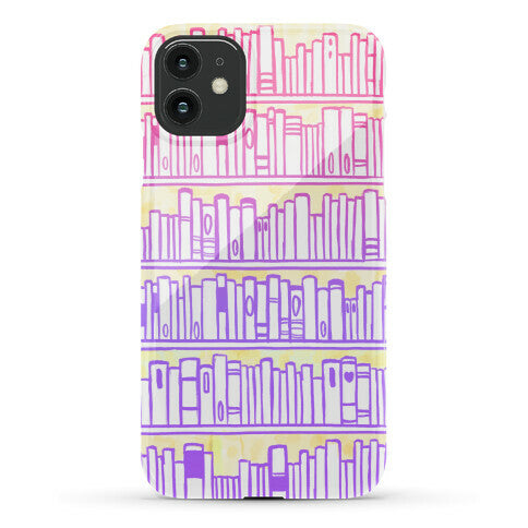 Bookshelf Pattern Phone Case