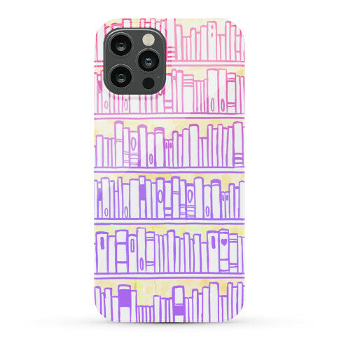 Bookshelf Pattern Phone Case