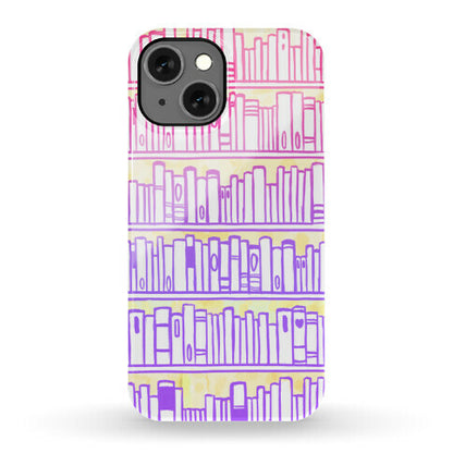 Bookshelf Pattern Phone Case