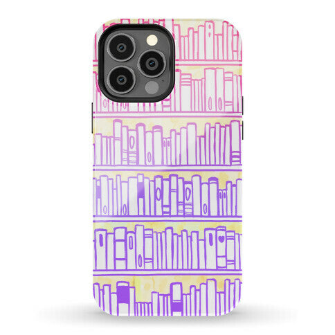 Bookshelf Pattern Phone Case