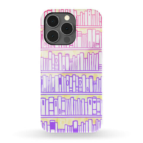 Bookshelf Pattern Phone Case