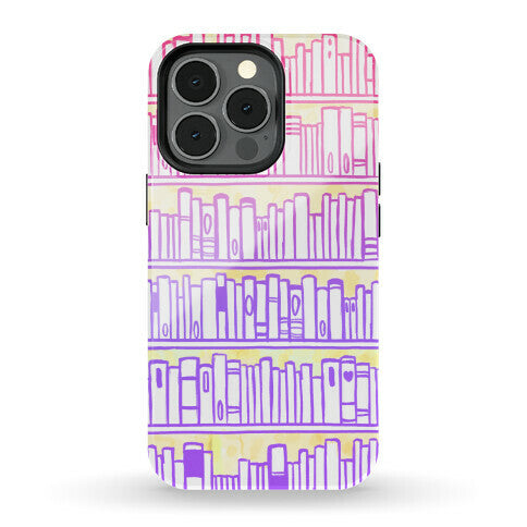 Bookshelf Pattern Phone Case