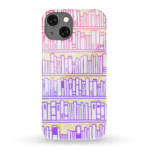 Bookshelf Pattern Phone Case