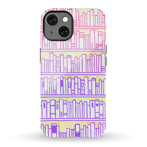 Bookshelf Pattern Phone Case
