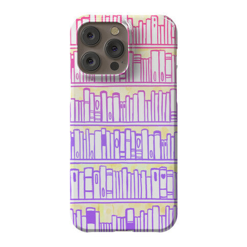 Bookshelf Pattern Phone Case