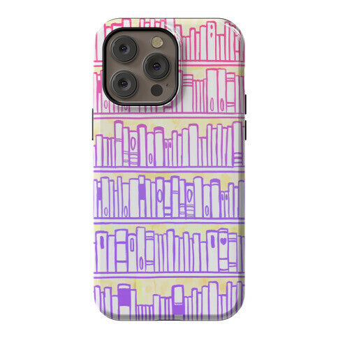 Bookshelf Pattern Phone Case