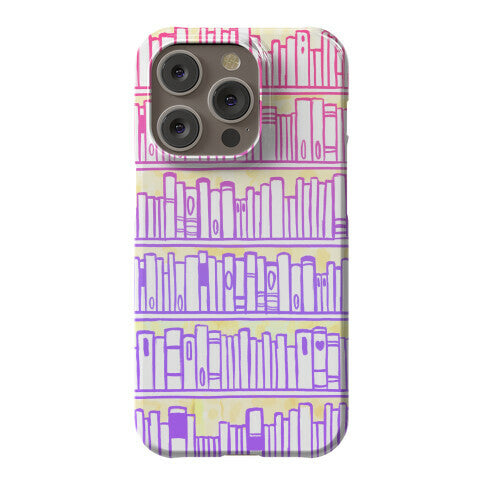 Bookshelf Pattern Phone Case